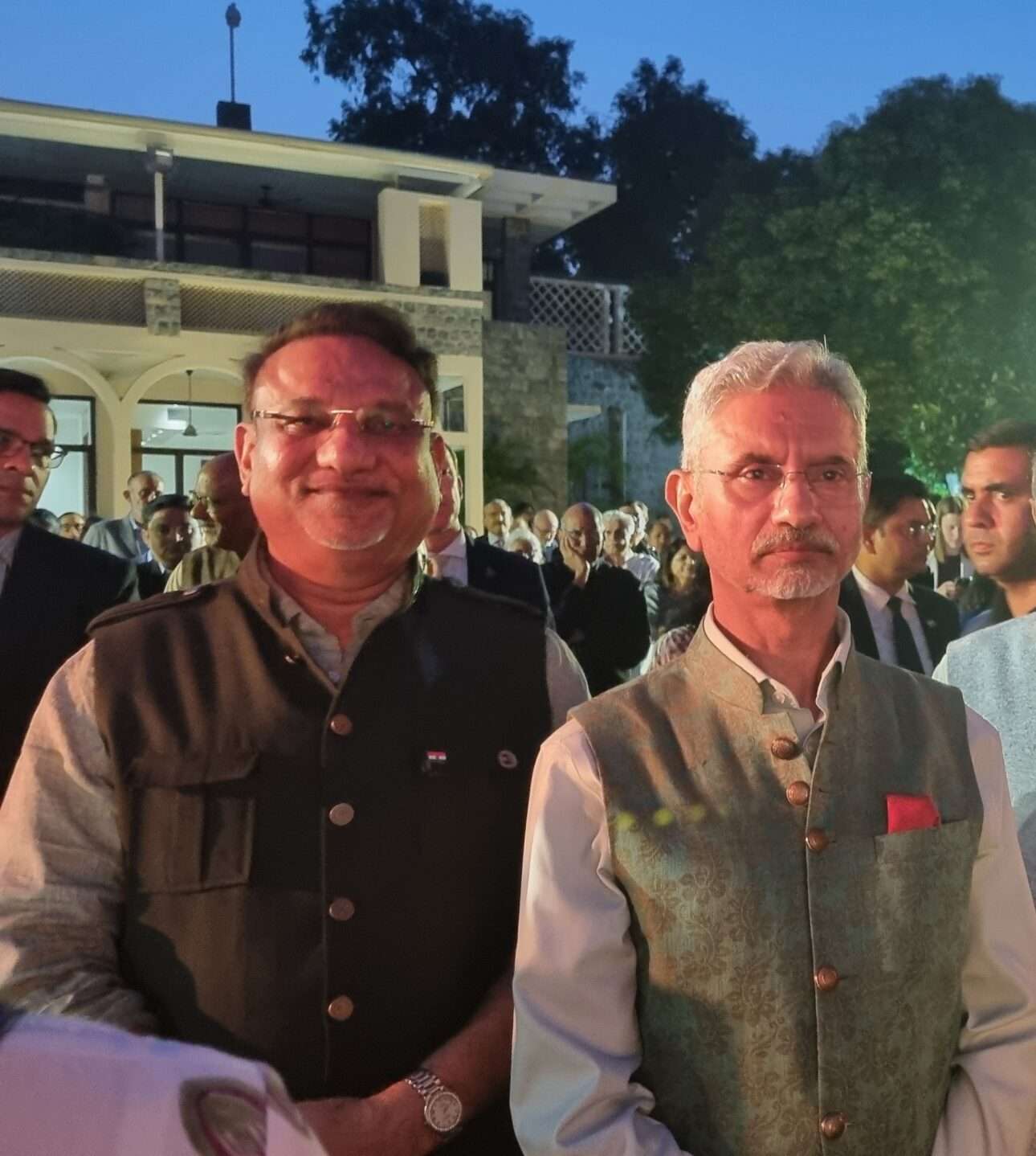 Dr Prem Garg with Shri Subrahmanyam Jaishankar at the 5th Anniversary of the Australia-India Comprehensive Strategic Partnership to Strengthen Bilateral Ties