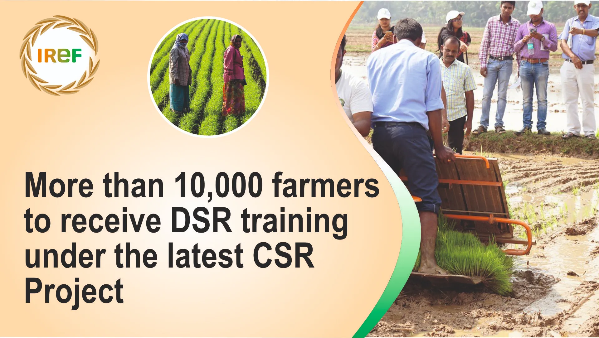 More than 10,000 farmers to receive DSR training under the latest CSR project