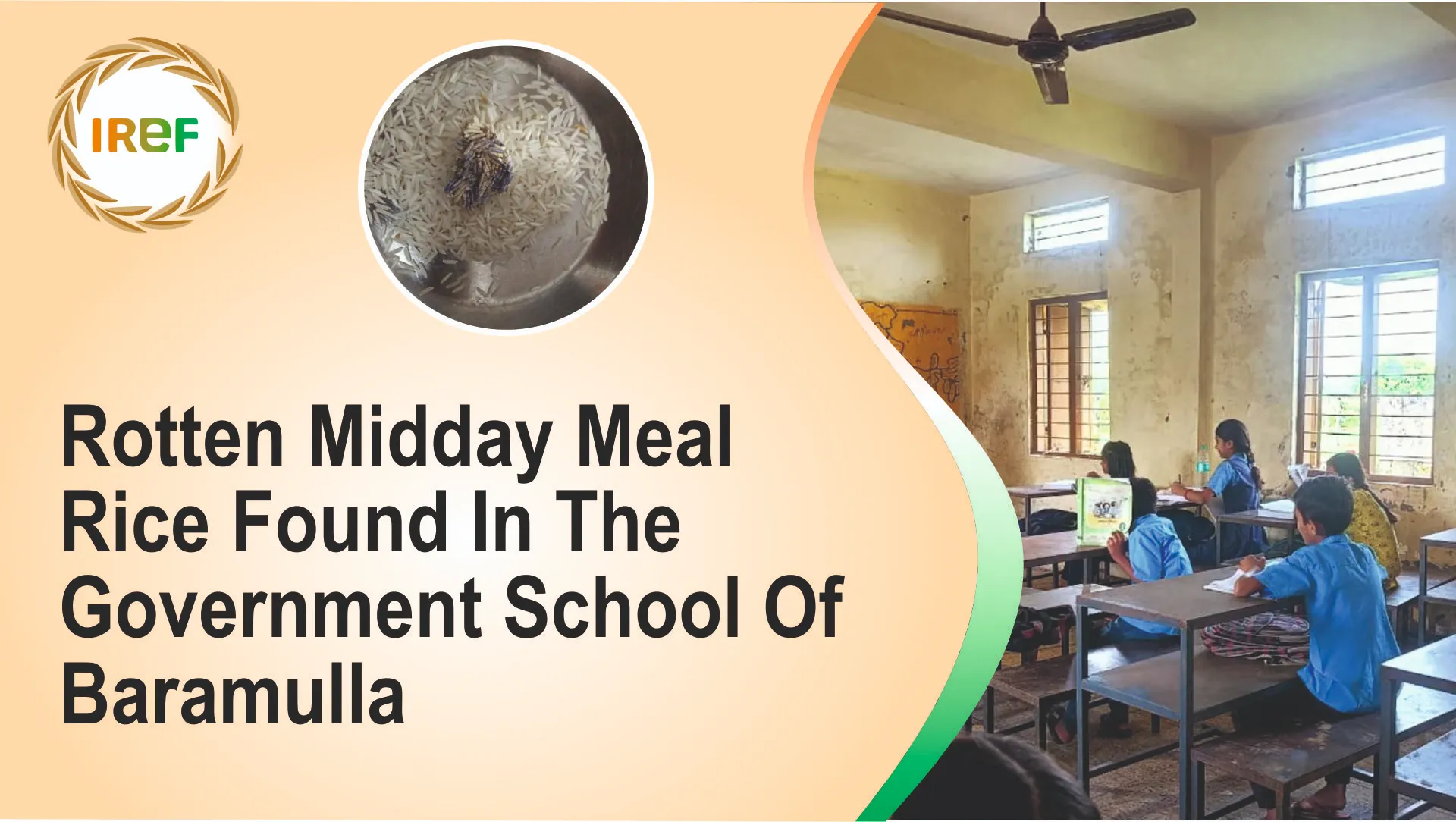 Rotten Midday Meal Rice Found In The Government School Of Baramulla