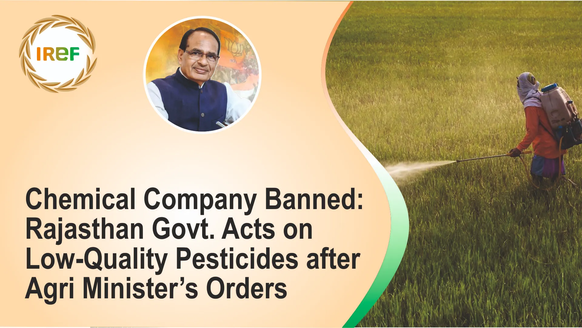 Chemical Company Banned: Rajasthan Govt. Acts on Low-Quality Pesticides after Agri Minister’s Orders