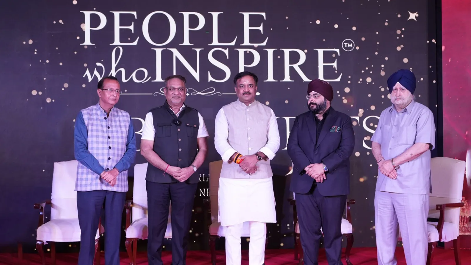 Dr. Prem Garg, IREF, National President felicitated with the People Who Inspires India Trophy