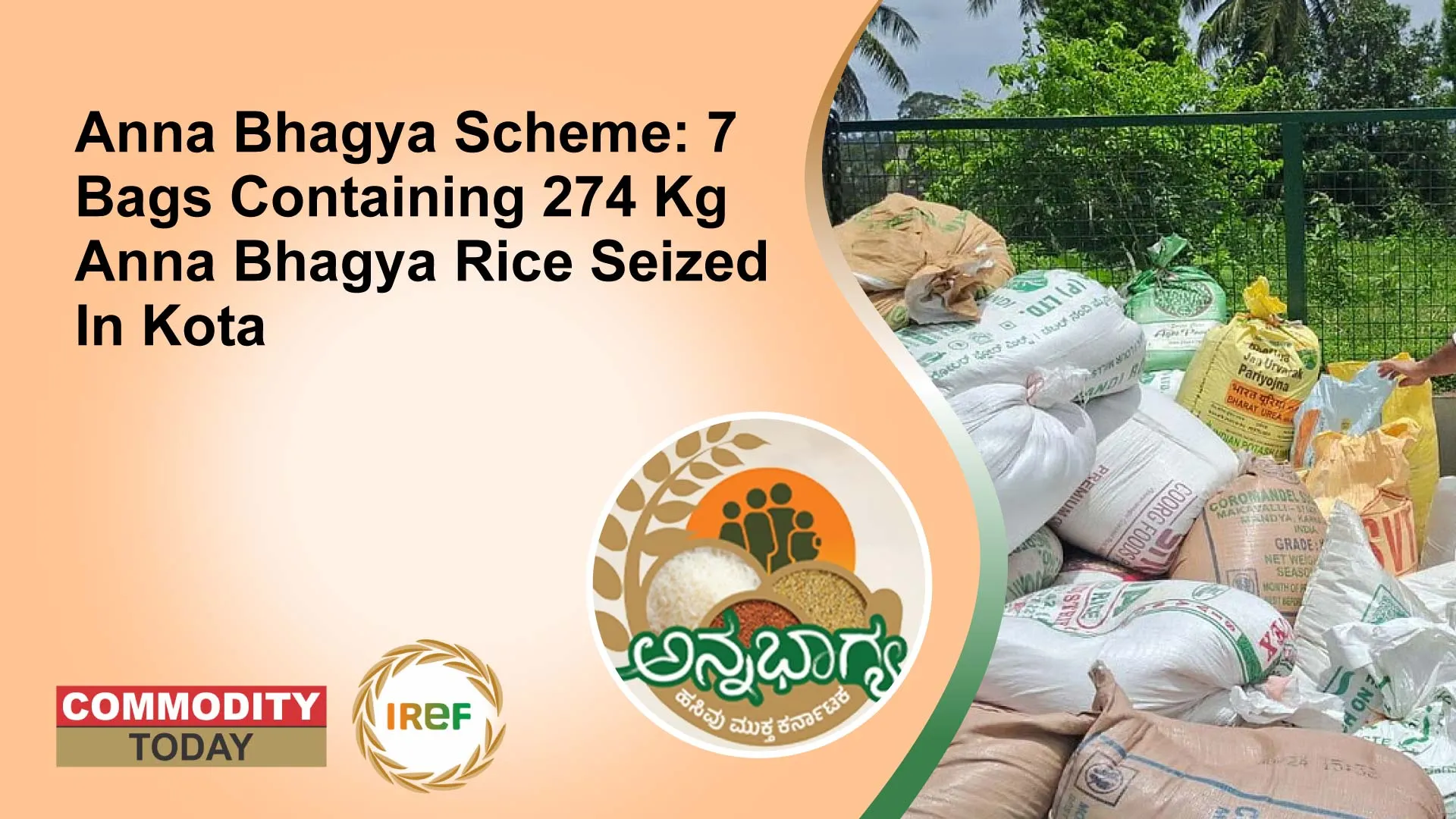 Anna Bhagya Scheme: 7 Bags Containing 274 Kg Anna Bhagya Rice Seized In Kota
