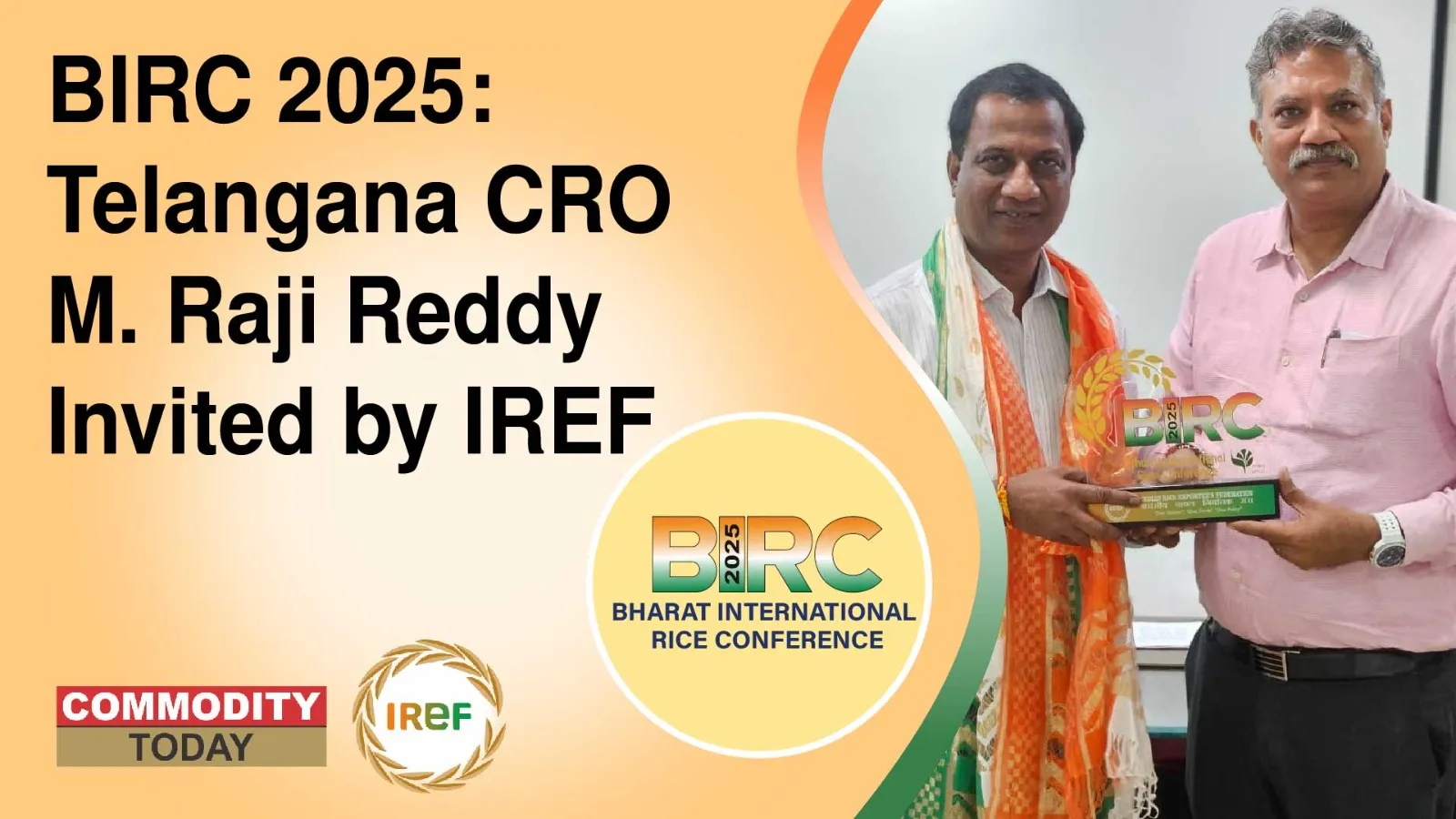 BIRC 2025: Telangana CRO M. Raji Reddy Invited by IREF