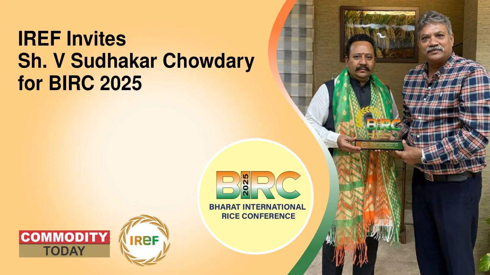 IREF Invites Sh. V Sudhakar Chowdary For BIRC 2025