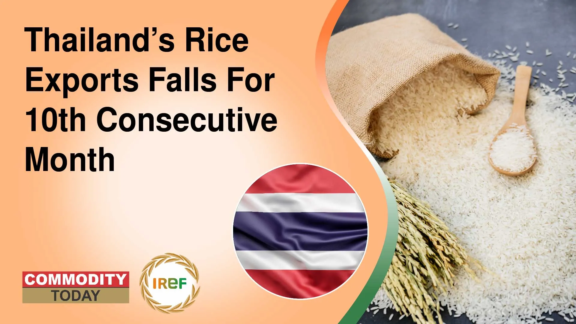 Thailand’s Rice Exports Falls For 10th Consecutive Month