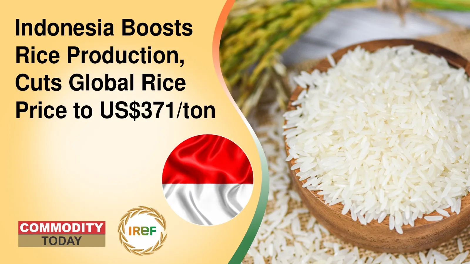 Indonesia Boosts Rice Production, Cuts Global Rice Price to US$371/ton