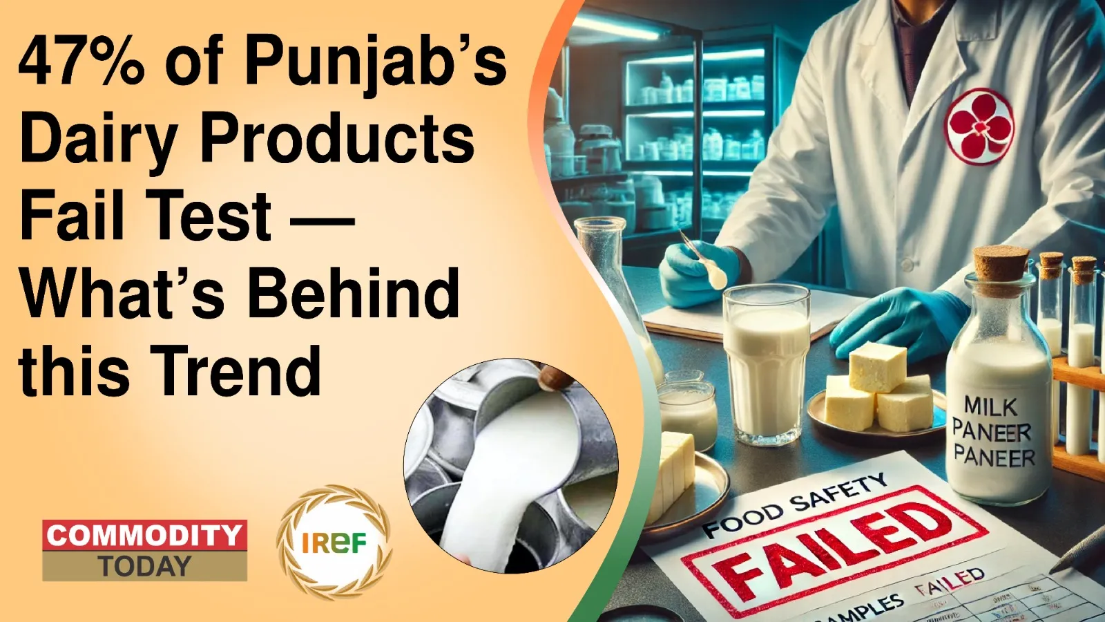 Punjab Faces Alarming Milk, Cheese and Dairy Products Adulteration Crisis: 47% Samples Fail FSSAI Test
