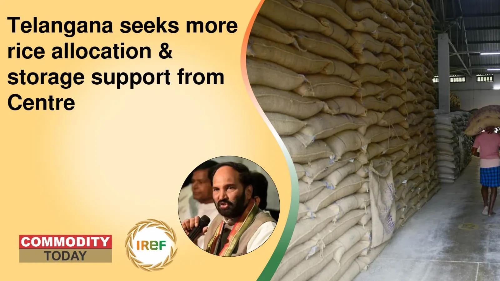Telangana minister seeks more rice allocation & Grain storage support from Centre