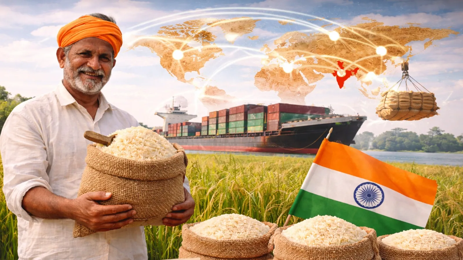 India- currently the largest rice exporter
