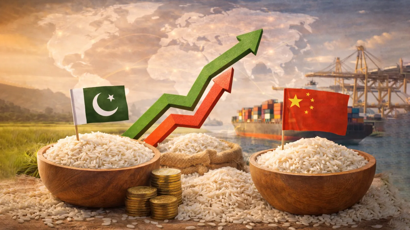 Rice Exports from Pakistan to China witnessed a rise