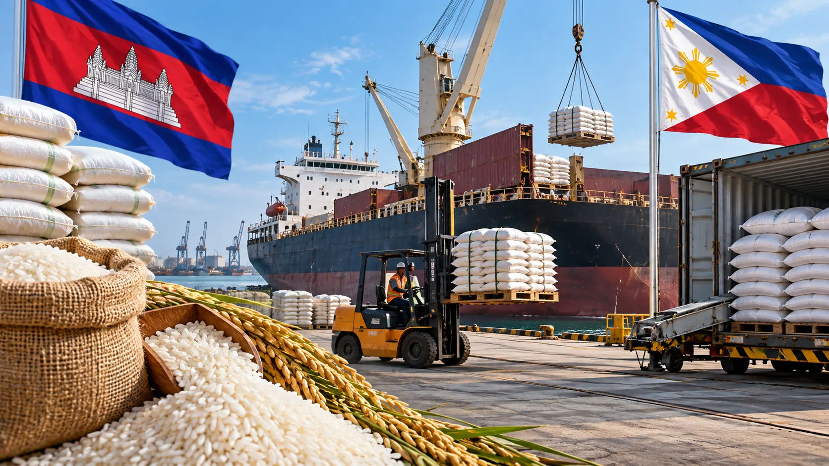 Cambodia Boosts Rice Exports to Philippines With Bulk Carriers
