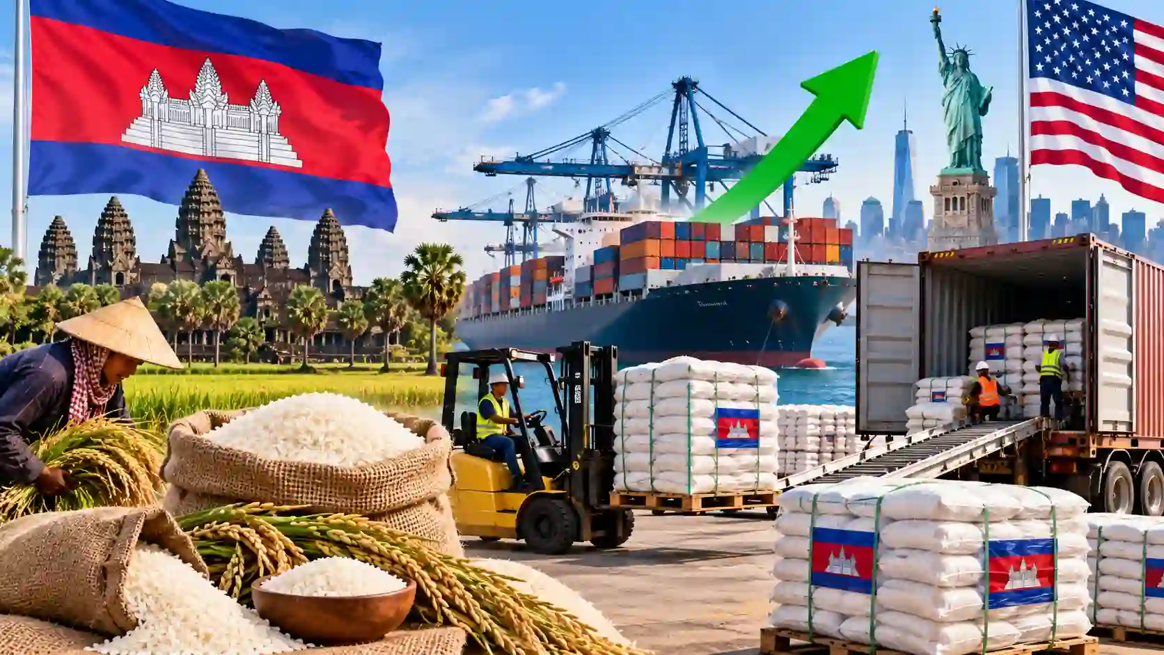 Cambodia’s Rice Exports to the US Triple This Year. Here’s how?
