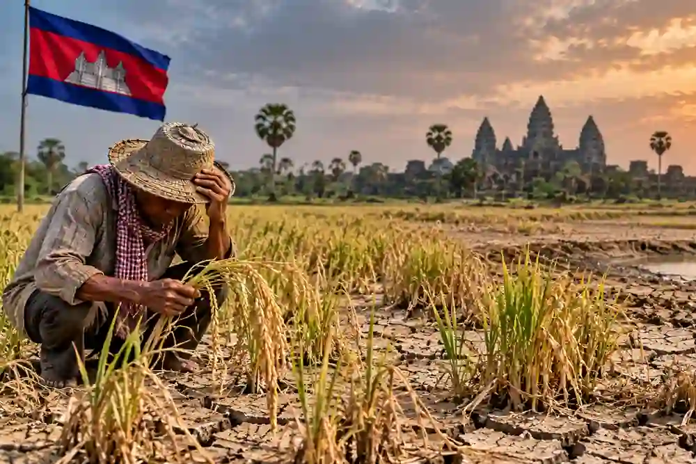 Drought Threatens Nearly 60,000 Hectares Of Rice In Cambodia