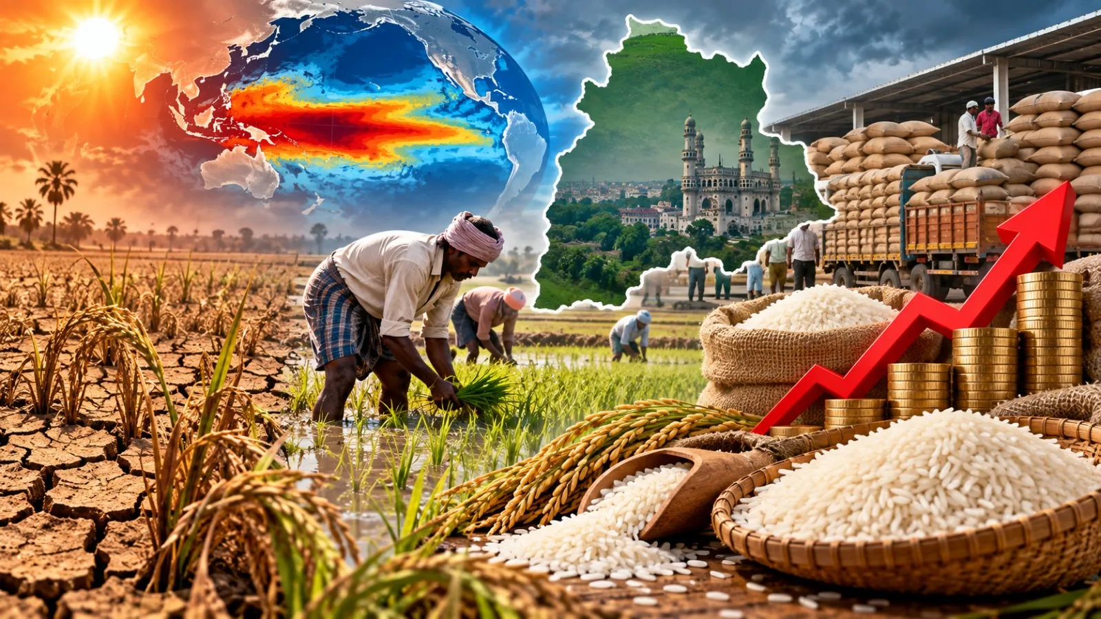 El Niño Fears, Govt. Procurement Push Fine Rice Prices Up in Telangana