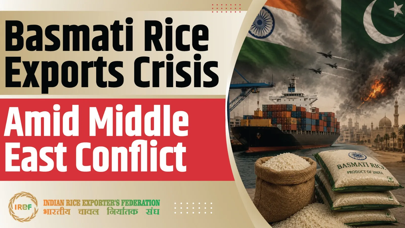 How are Basmati Rice Exports Hit by the Middle East Conflict? 