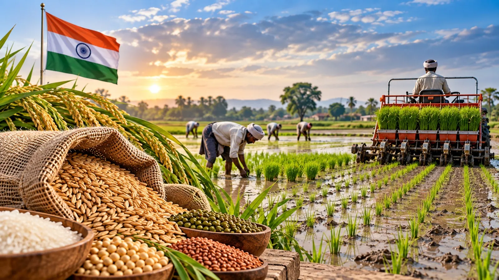 India’s Kharif Sowing Nearly Matches Last Year