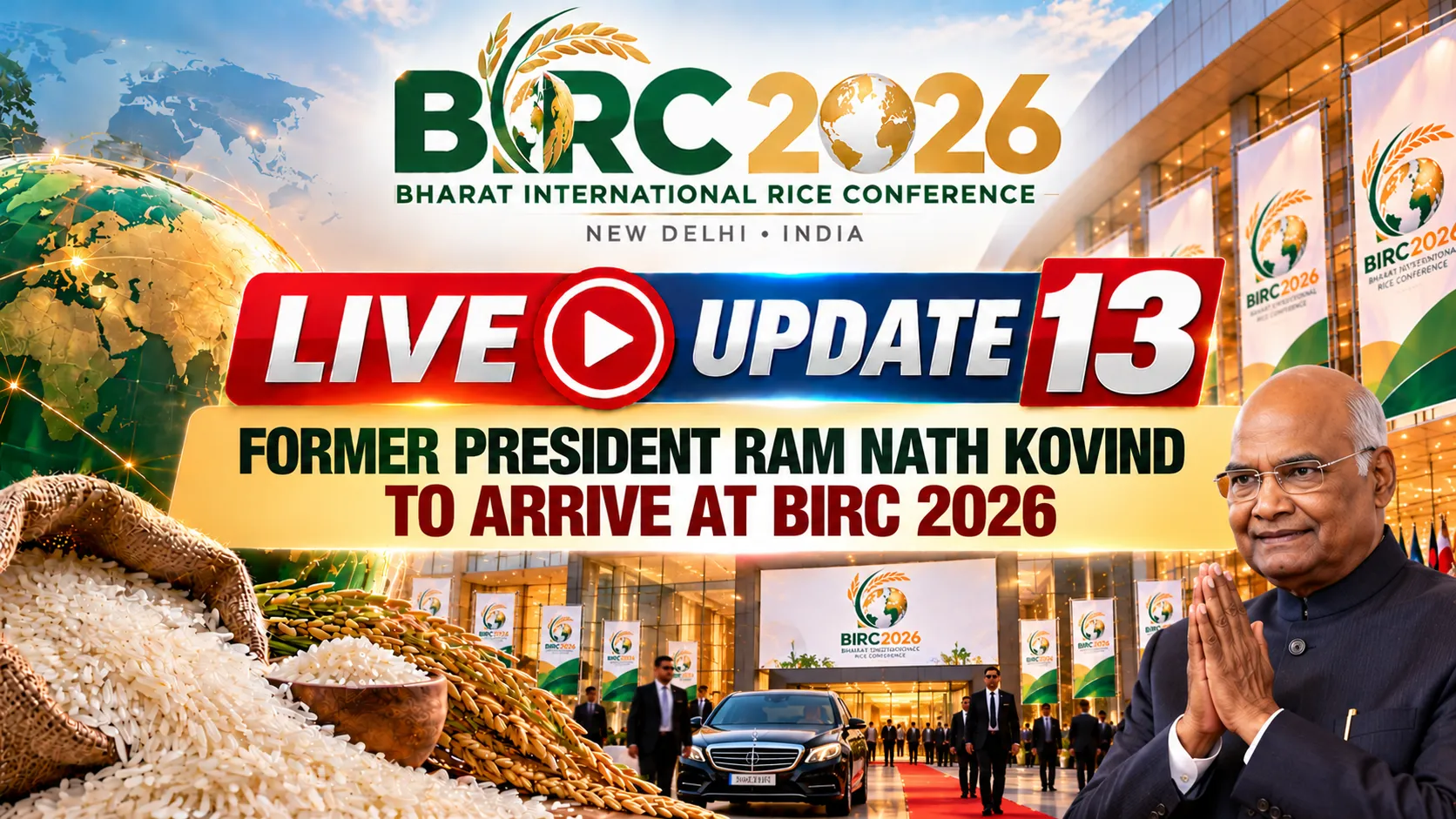 LIVE UPDATE 13 | Former President Ram Nath Kovind to Arrive at BIRC 2026