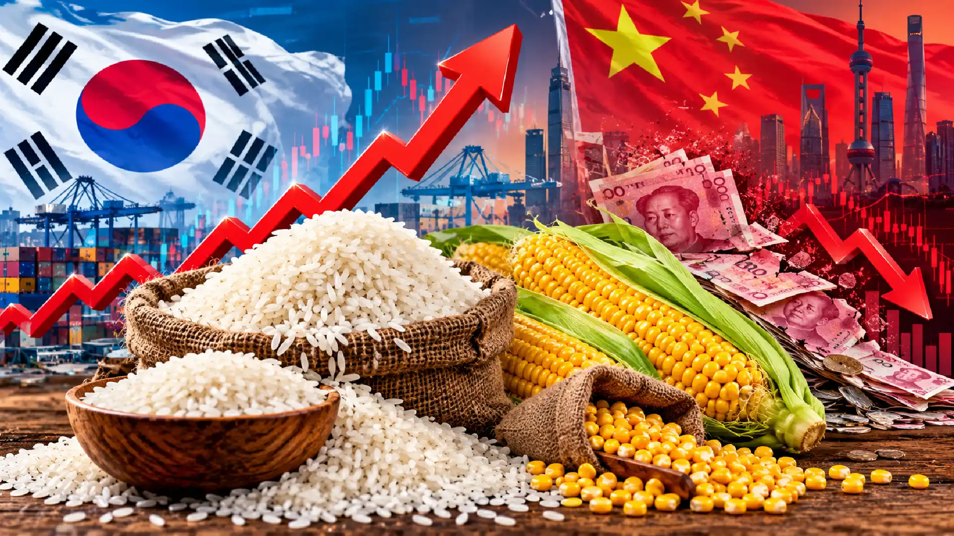 NK Rice Prices Rise as Corn and Chinese Yuan Fall