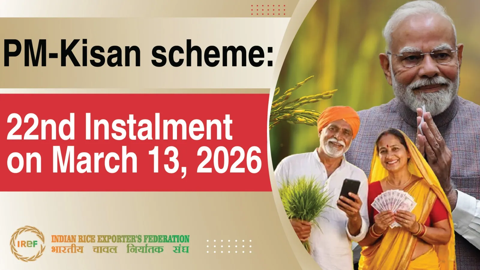 PM-Kisan Scheme: 22nd Instalment of ₹2,000 to Be Released on March 13 for 9 Crore Farmers