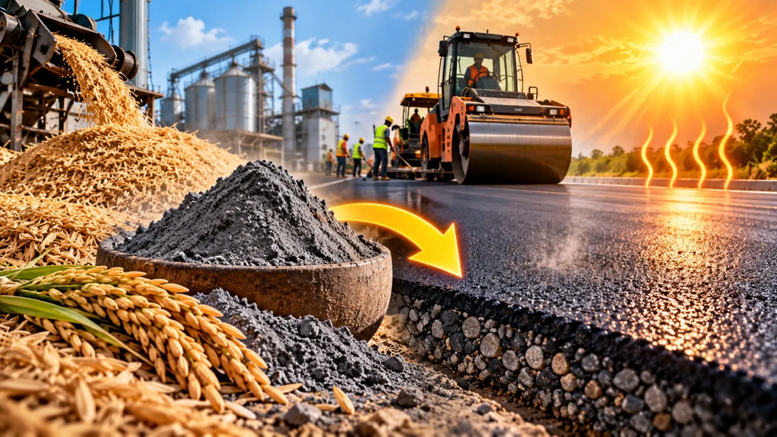 Rice Husk Ash Could Make Roads More Heat-Resistant. Here’s How?