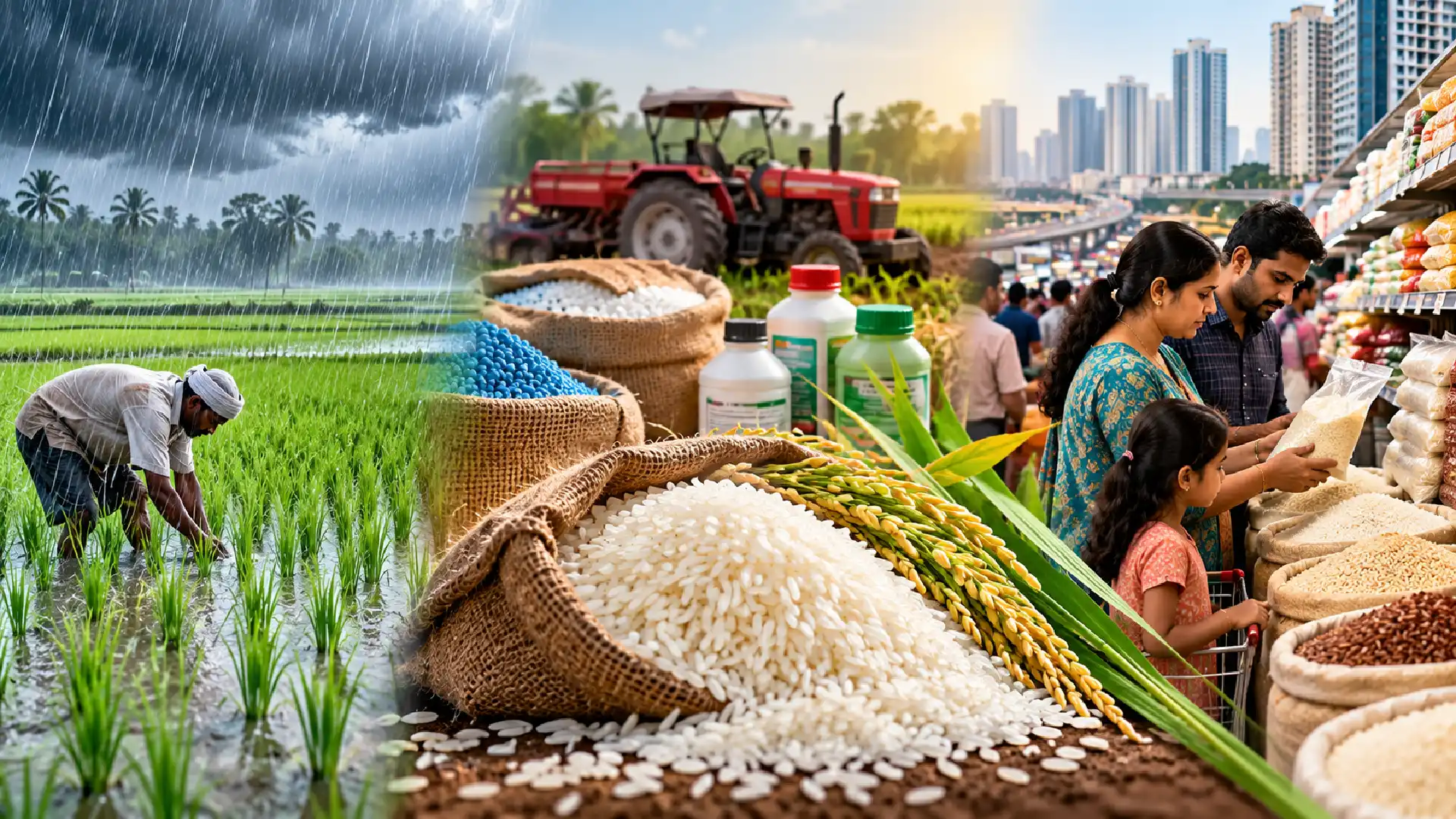 Rising Fine Rice Prices in Tamil Nadu Push Retail Inflation to 6.81%