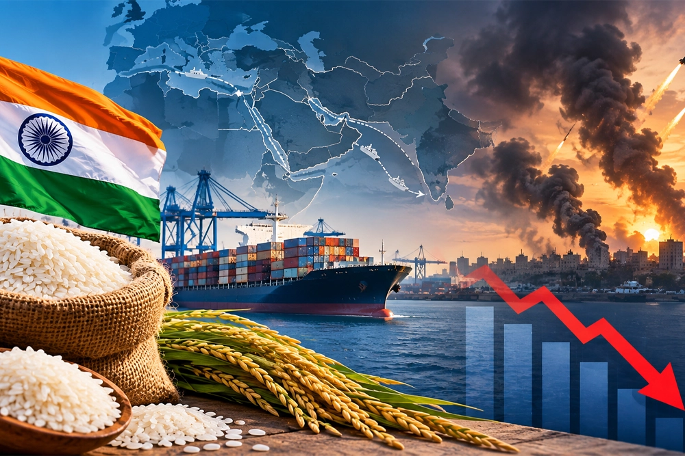 West Asia Tensions Slows India’s Rice Export Growth