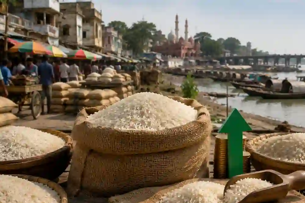 Why have aromatic rice prices doubled in Rajshahi, Bangladesh
