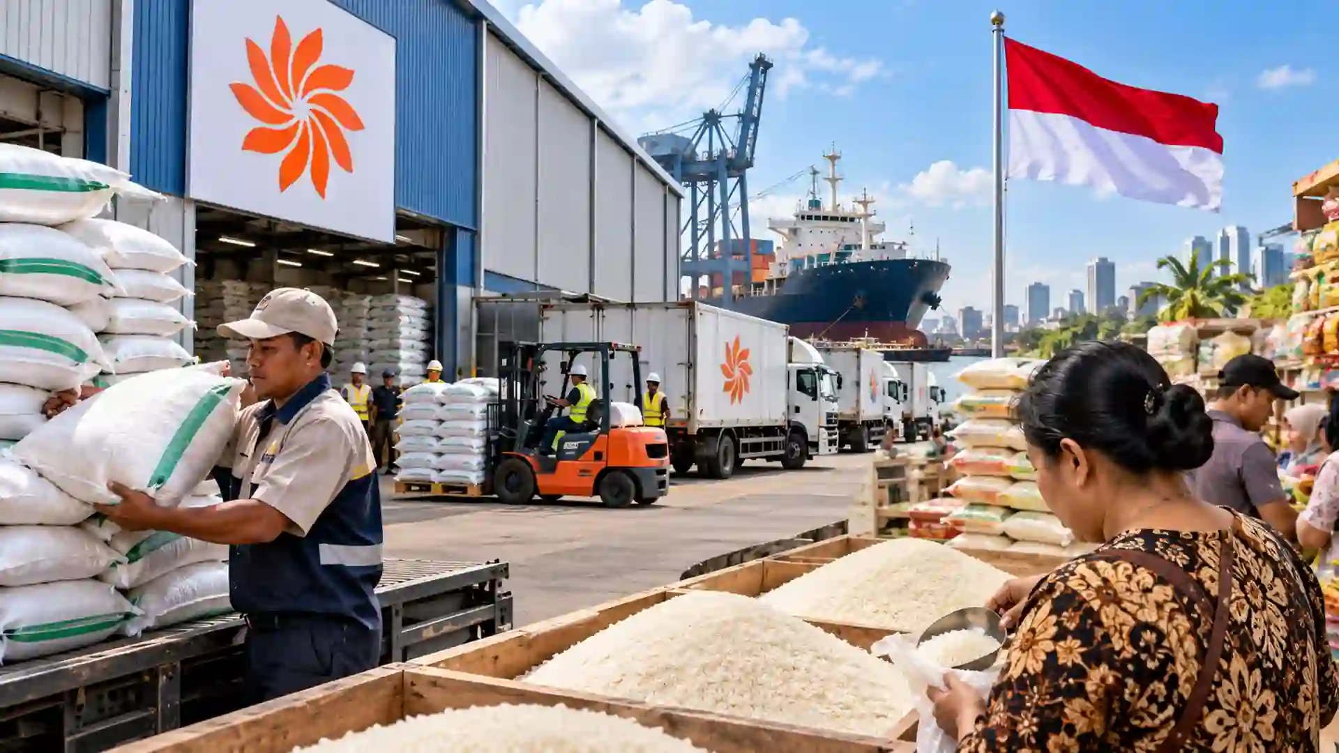 “Rice Supplies and Prices Remain Under Control” says Indonesia’s BULOG 